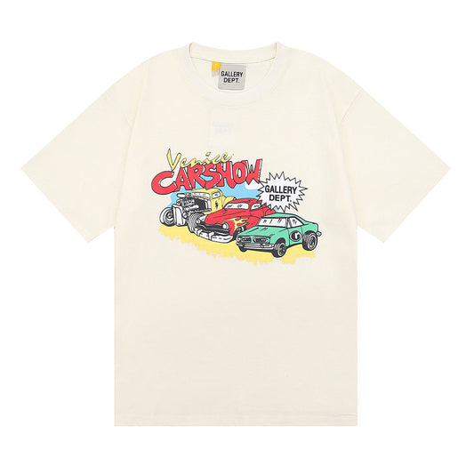 Gallery Dept T Shirts Cotton Male and Female Couple Short Sleeve T-shirt