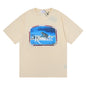 Rhude T-shirt Micro Label Letter Retro Printed Short Sleeve T-shirt
