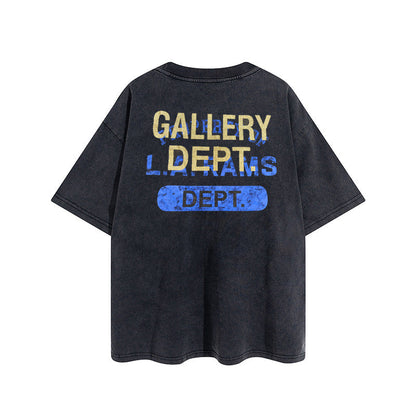 Gallery Dept T Shirts Vintage Wash Letter Printing