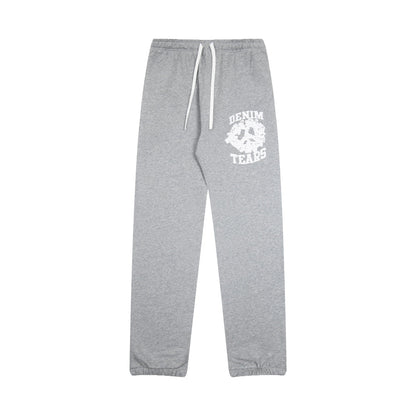 Denim Tears Sweatpants Alphabet foam print casual trousers