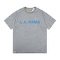 Gallery Dept T-Shirt Bronzing Letter Slogan Printed Short Sleeve T-Shirt