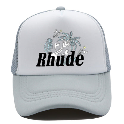 Rhude Hat Fashion Net Cap Hip Hop Baseball Cap