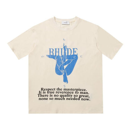 Rhude T-shirt Leopard Print Short Sleeve T-shirt