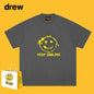 Drew T-shirts Smiley Face Short Sleeve Fashion Printed T-shirt