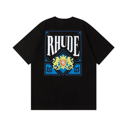 Rhude T-shirt Micro Standard Poker Printed Short Sleeve T-shirt