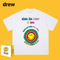 Drew T-shirts T-shirt Smiley Graffiti Printing Short Sleeve