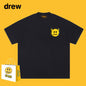 Drew T-shirts Short Sleeve Cola Loose round Neck