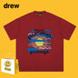 Drew T-shirts Face Graffiti Printing