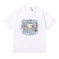 Rhude T-shirt Flag Floral Print Short Sleeve T-shirt