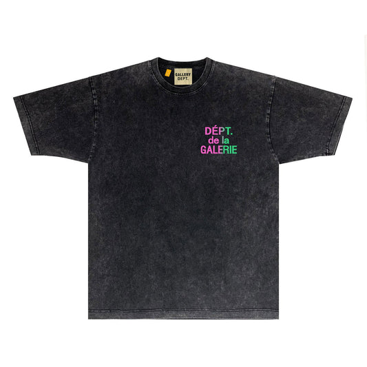 Gallery Dept T Shirts Tee Shirt Washed and Worn Short Sleeve T-shirt Blouse