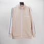 Palm Angle Sweatshirt Palm Angels Black and White Striped Stand Collar Jacket Men and Women Loose Sports