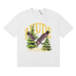 Rhude T-shirt Micro Eagle Letter Print Short Sleeve T-shirt