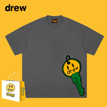 Drew T-shirts Key Smiley Face Printing