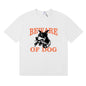 Rhude T-shirt Hound Letter Print Short Sleeve T-shirt