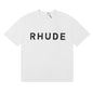 Rhude T-shirt Letter Logo Printed Short Sleeve T-shirt