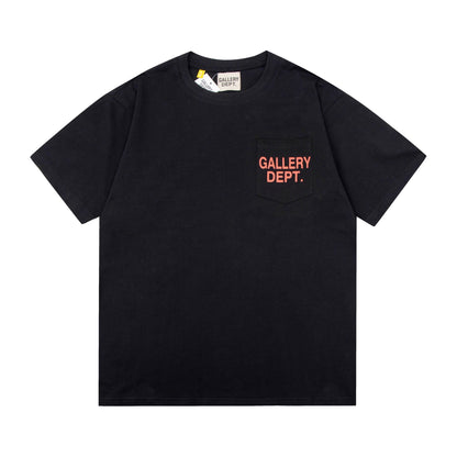 Gallery Dept T-Shirt Ink-splashing Tie-dye Alphabet Short Sleeve T-Shirt