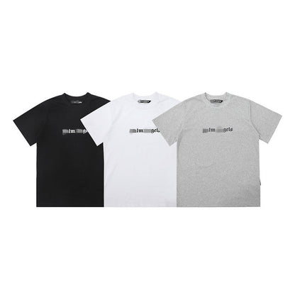 Palm Angels T-shirt Simple Letter Print Short Sleeve T-shirt