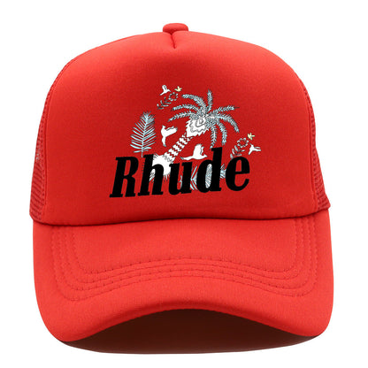 Rhude Hat Fashion Net Cap Hip Hop Baseball Cap
