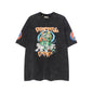 Gallery Dept T Shirts Los Angeles Street Retro Gallery Dept Printed Cartoon Short Sleeve T-shirt