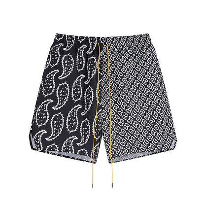 Rhude T-shirt Family Totem Casual Short Sleeve Shirt, Shorts