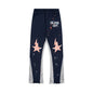 Gallery Dept Sweatpants Hand-painted splashed ink letter patch splicing casual trousers