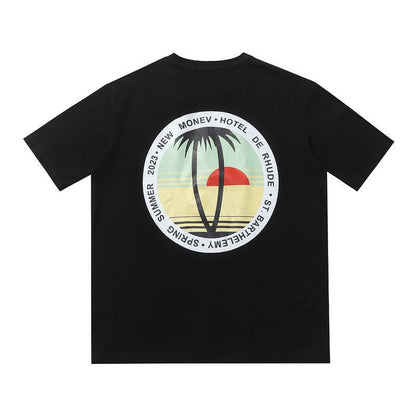 Rhude T-shirt Geometric Print Short Sleeve T-shirt
