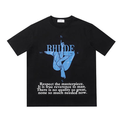 Rhude T-shirt Leopard Print Short Sleeve T-shirt