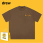 Drew T-shirts Short Sleeve Letter Cotton T-shirt Loose