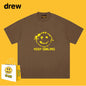 Drew T-shirts Smiley Face Short Sleeve Fashion Printed T-shirt