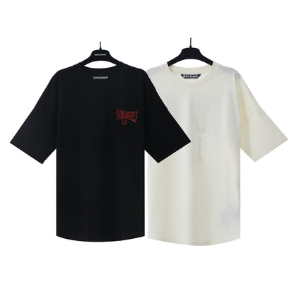 Palm Angels T-shirt Alphabet Slogan Printed Short Sleeve T-shirt