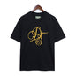 Denim Tears T-shirts Kapok Logo Badge Embroidered Short Sleeve T-shirt