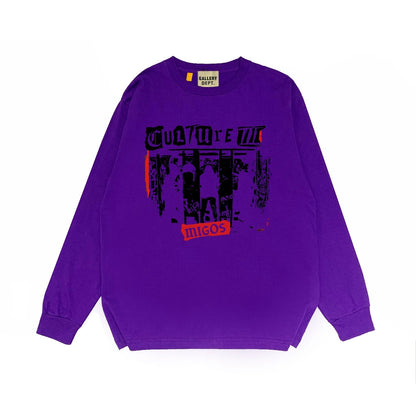 Gallery Dept Long Sleeved Shirt Fashion Brand Long Sleeve Long-Sleeved T-shirt Blouse