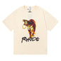Rhude T-shirt Los Angeles, Tiger high definition print short sleeve T-shirt