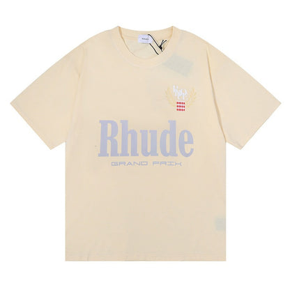 Rhude T-shirt Letter Print Short Sleeve T-shirt