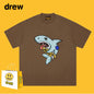 Drew T-shirts T-shirt Cotton Short Sleeve Male Shark