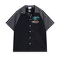 Rhude T-shirt Coconut Alphabet Beach Embroidery Short Sleeve Shirt Shorts