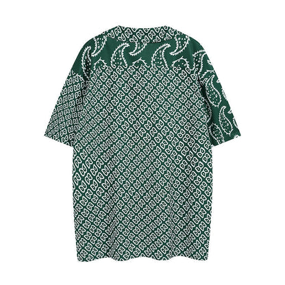 Rhude T-shirt Family Totem Casual Short Sleeve Shirt, Shorts
