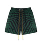 Rhude T-shirt Zebra Letter Embroidery Casual Short Sleeve Shirt, Shorts
