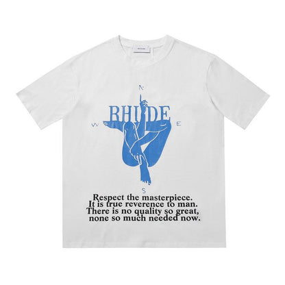 Rhude T-shirt Leopard Print Short Sleeve T-shirt