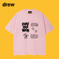 Drew T-shirts T-shirt Short Sleeve Loose round Neck Short Sleeve