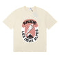 Rhude T-shirt Ski Theme Letter Print Short Sleeve T-shirt