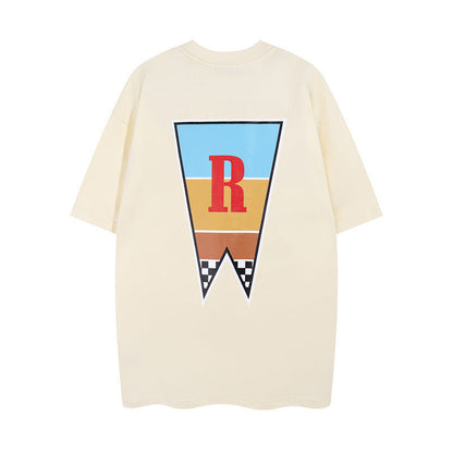 Rhude T-shirt Junior Letter Arrow R Label Short Sleeve T-shirt