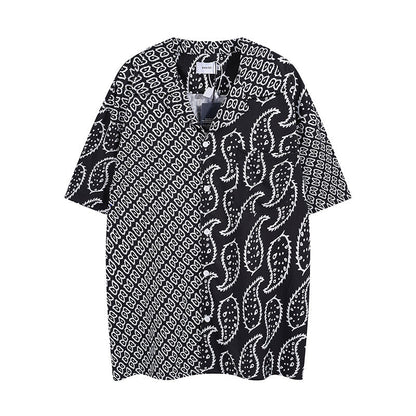 Rhude T-shirt Family Totem Casual Short Sleeve Shirt, Shorts
