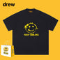 Drew T-shirts Smiley Face Short Sleeve Fashion Printed T-shirt