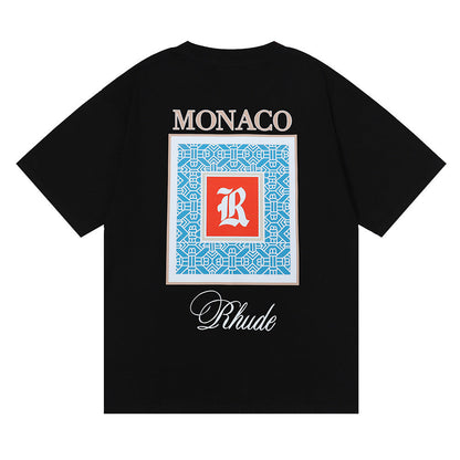 Rhude T-shirt Moroccan Micro Printed Short Sleeve T-shirt