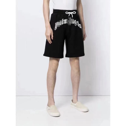 Palm Angle Shorts Palm Angels Letter Printed Casual Shorts Men's and Women's High Street Sports