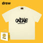 Drew T-shirts Cotton Short Sleeve Fashion Brand Printing