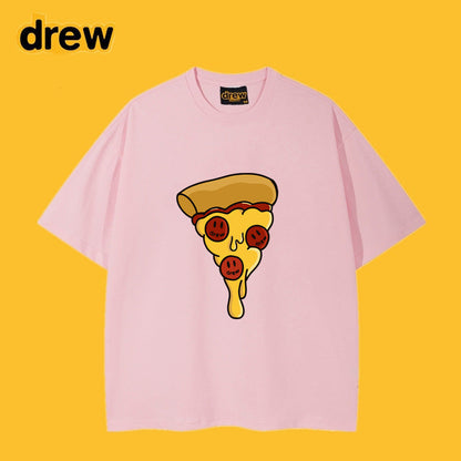 Drew T-shirts Pizza Smiley T-shirt
