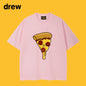 Drew T-shirts Pizza Smiley T-shirt