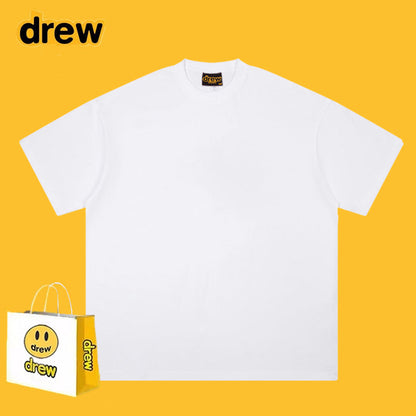 Drew T-shirts Smiley Face Alphabet Graffiti Print